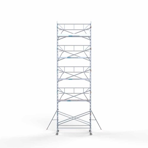 Euroscaffold Rollgerüst komplett 135 x 305 x 11,2m Arbeitshöhe inkl. Leichtbauplattform + einfaches Frontgeländer