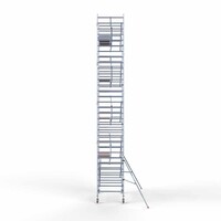 Euroscaffold Rollgerüst komplett 135 x 250 x 10,2 m Arbeitshöhe inkl. Leichtbauplattform + einfaches Frontgeländer