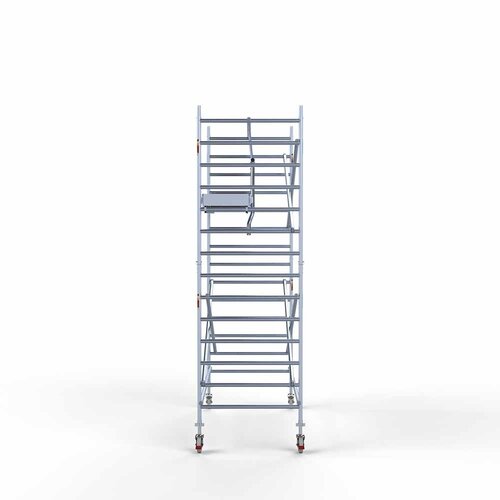 Rollgerüst komplett mit einfachem Frontgeländer 135 x 305 x 5,2 m mit leichter Plattform Euroscaffold Rollgerüst komplett mit einfachem Frontgeländer 135 x 305 x 5,2 m mit leichter Plattform