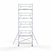 Euroscaffold Rollgerüst komplett 75 x 305 x 10,2 m Arbeitshöhe inkl. Leichtbauplattform + einfaches Frontgeländer