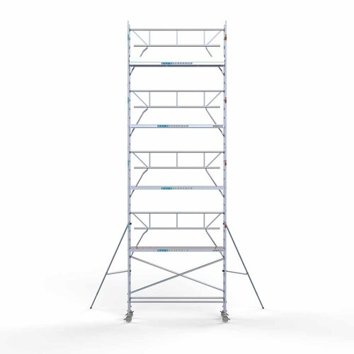 Rollgerüst komplett 75 x 305 x 10,2 m Arbeitshöhe inkl. Leichtbauplattform + einfaches Frontgeländer Euroscaffold Rollgerüst komplett 75 x 305 x 10,2 m Arbeitshöhe inkl. Leichtbauplattform + einfaches Frontgeländer