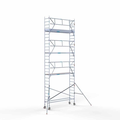 Euroscaffold Rollgerüst Komplett 75 x 305 x 9,2m Arbeitshöhe inkl. Leichtbauplattform + einfaches Frontgeländer