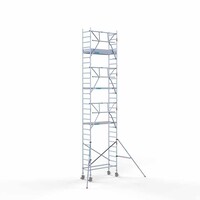 Euroscaffold Rollgerüst komplett 75 x 190 x 9,2m Arbeitshöhe inkl. Leichtbauplattform + einfaches Frontgeländer