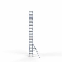 Euroscaffold Rollgerüst komplett 75 x 190 x 9,2m Arbeitshöhe inkl. Leichtbauplattform + einfaches Frontgeländer