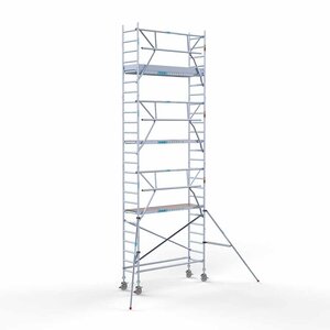 Rollgerüst komplett 75 x 250 x 8,2 m Arbeitshöhe inkl. Leichtbauplattform + einfaches Frontgeländer