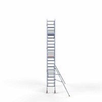 Euroscaffold Rollgerüst komplett 75 x 305 x 7,2 m Arbeitshöhe inkl. Leichtbauplattform + einfaches Frontgeländer
