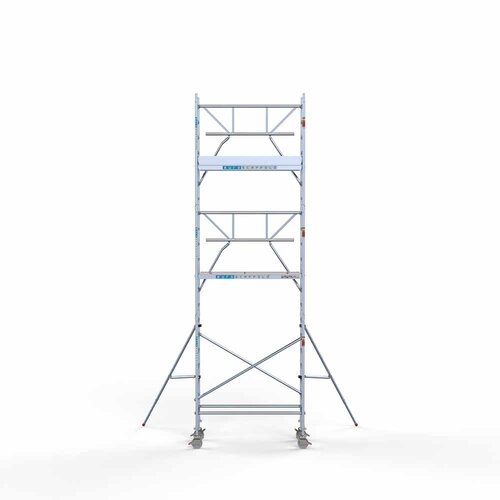 Rollgerüst komplett 75 x 190 x 7,2 m Arbeitshöhe inkl. Leichtbauplattform + einfaches Frontgeländer Euroscaffold Rollgerüst komplett 75 x 190 x 7,2 m Arbeitshöhe inkl. Leichtbauplattform + einfaches Frontgeländer