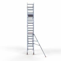 Euroscaffold Rollgerüst komplett 75 x 250 x 6,2 m Arbeitshöhe inkl. Leichtbauplattform + einfaches Frontgeländer