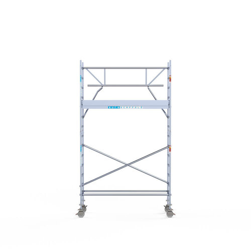 Euroscaffold Rollgerüst komplett 75 x 250 x 5,2m inkl. Leichtbauplattform + einfaches Frontgeländer