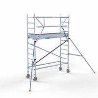 Euroscaffold Rollgerüst komplett 75 x 250 x 4,2m inkl. leichter Plattform + einfaches Frontgeländer