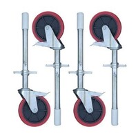 Euroscaffold Gerüstanhänger + Rollgerüst Basis 90x250x10,2m Arbeitshöhe