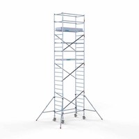 Euroscaffold Rollgerüst komplett 90 x 190 x 8,2 m Arbeitshöhe