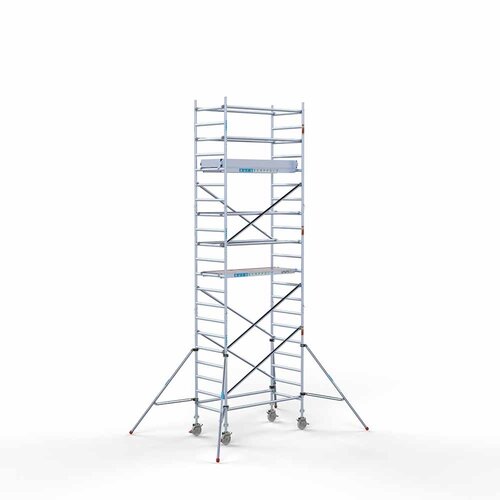 Euroscaffold Rollgerüst komplett 90 x 190 x 7,2 m Arbeitshöhe