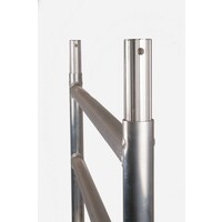 Euroscaffold Gerüstanhänger 250+Rollgerüst 135x250x12,2m Carbon-Belagprofil