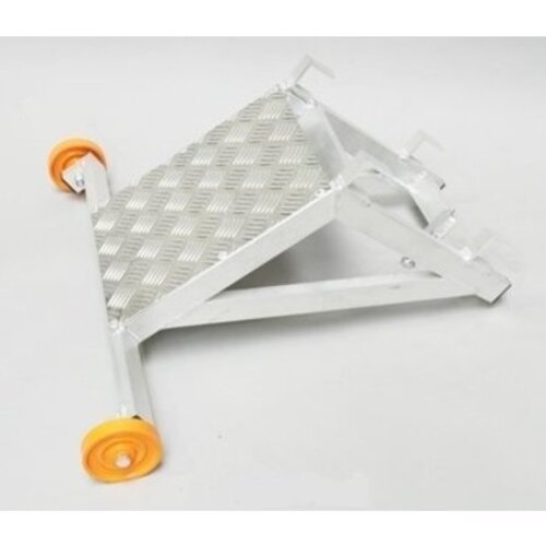 Euroscaffold Leiterhalterung Alu mit abgewinkelter Ecke und Riffelblech