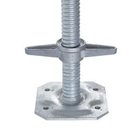 Euroscaffold Euroscaffold Fußplatte mit Stahlspindel 60 cm