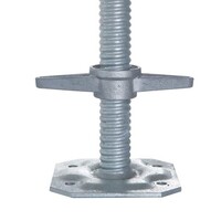 Euroscaffold Euroscaffold Fußplatte mit Stahlspindel 60 cm