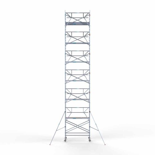 Rollgerüst komplett 135 x 250 x 14,2m Arbeitshöhe + einfaches Frontgeländer Euroscaffold Rollgerüst komplett 135 x 250 x 14,2m Arbeitshöhe + einfaches Frontgeländer