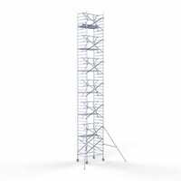 Euroscaffold Rollgerüst komplett 135 x 190 x 14,2m Arbeitshöhe + einfaches Frontgeländer