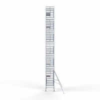 Euroscaffold Rollgerüst komplett 135 x 190 x 14,2m Arbeitshöhe + einfaches Frontgeländer