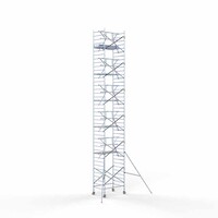 Euroscaffold Rollgerüst komplett 135 x 190 x 13,2m Arbeitshöhe + einfaches Frontgeländer
