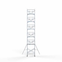 Euroscaffold Rollgerüst komplett 135 x 190 x 13,2m Arbeitshöhe + einfaches Frontgeländer