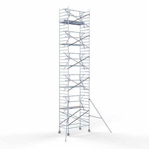 Rollgerüst Standard 135x250 12,2m Arbeitshöhe einfaches Frontgeländer