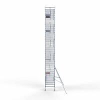 Euroscaffold Rollgerüst komplett 135 x 250 x 12,2m Arbeitshöhe + einfaches Frontgeländer