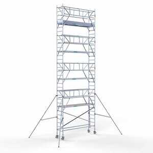 Euroscaffold Rollgerüst Standard 75x305 10,2m Arbeitshöhe doppeltes Frontgeländer Rollgerüst Standard 75x305 10,2m Arbeitshöhe doppeltes Frontgeländer