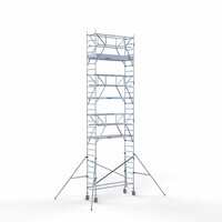 Euroscaffold Rollgerüst komplett 75 x 250 x 9,2 m Arbeitshöhe inkl. doppeltem Frontgeländer