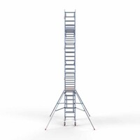 Euroscaffold Rollgerüst komplett 75 x 190 x 8,2 m Arbeitshöhe inkl. doppeltem Frontgeländer