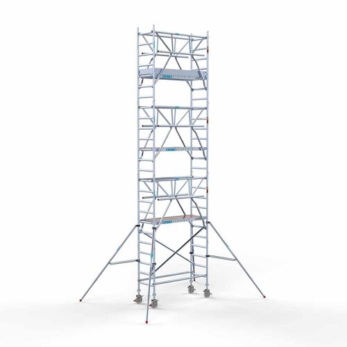 Rollgerüst komplett 75 x 190 x 8,2 m Arbeitshöhe inkl. doppeltem Frontgeländer Euroscaffold Rollgerüst komplett 75 x 190 x 8,2 m Arbeitshöhe inkl. doppeltem Frontgeländer