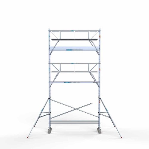 Euroscaffold Rollgerüst komplett 75 x 305 x 7,2 m Arbeitshöhe inkl. doppeltem Frontgeländer