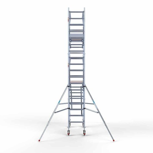 Rollgerüst komplett 75 x 190 x 6,2 m Arbeitshöhe inkl. doppeltem Frontgeländer Euroscaffold Rollgerüst komplett 75 x 190 x 6,2 m Arbeitshöhe inkl. doppeltem Frontgeländer