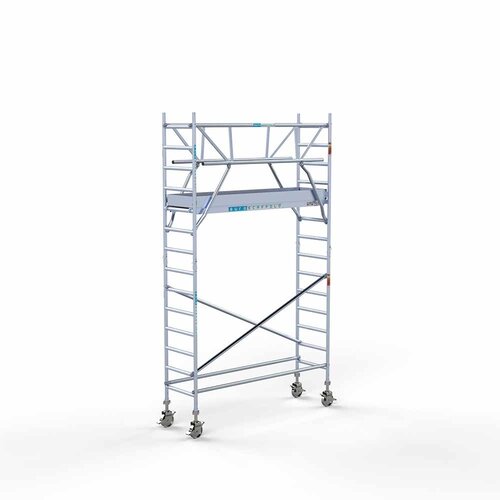 Rollgerüst komplett 75 x 250 x 5,2 m Arbeitshöhe inkl. doppeltem Frontgeländer Euroscaffold Rollgerüst komplett 75 x 250 x 5,2 m Arbeitshöhe inkl. doppeltem Frontgeländer