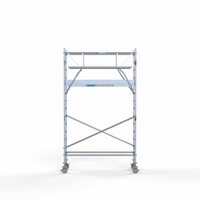 Euroscaffold Rollgerüst komplett 75 x 250 x 5,2 m Arbeitshöhe inkl. doppeltem Frontgeländer