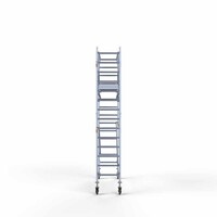 Euroscaffold Rollgerüst komplett 75 x 250 x 5,2 m Arbeitshöhe inkl. doppeltem Frontgeländer