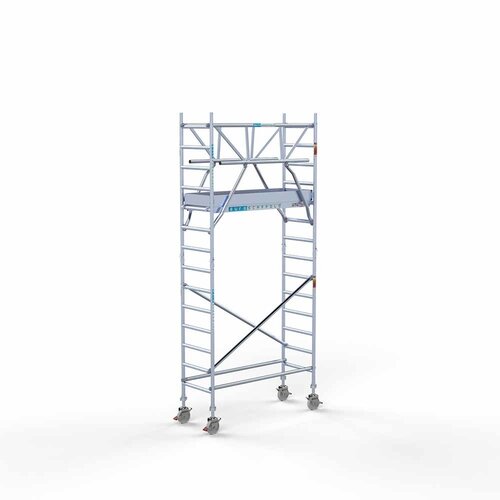 Euroscaffold Rollgerüst komplett 75 x 190 x 5,2 m Arbeitshöhe inkl. doppeltem Frontgeländer