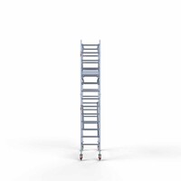 Euroscaffold Rollgerüst komplett 75 x 190 x 5,2 m Arbeitshöhe inkl. doppeltem Frontgeländer