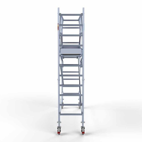 Rollgerüst komplett 75 x 305 x 4,2 m Arbeitshöhe inkl. doppeltem Frontgeländer Euroscaffold Rollgerüst komplett 75 x 305 x 4,2 m Arbeitshöhe inkl. doppeltem Frontgeländer