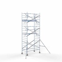 Euroscaffold Rollgerüst komplett 135 x 250 x 7,2 m Arbeitshöhe + einfaches Frontgeländer