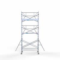 Euroscaffold Rollgerüst komplett 135 x 250 x 7,2 m Arbeitshöhe + einfaches Frontgeländer