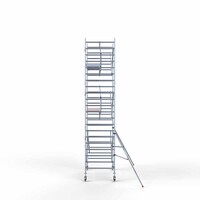Euroscaffold Rollgerüst komplett 135 x 250 x 7,2 m Arbeitshöhe + einfaches Frontgeländer