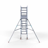 Euroscaffold Rollgerüst komplett 75 x 250 x 4,2 m Arbeitshöhe + doppeltes Frontgeländer