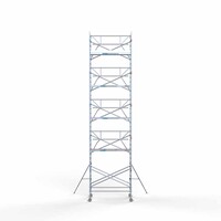 Euroscaffold Rollgerüst komplett 135 x 250 x 11,2m Arbeitshöhe + einfaches Frontgeländer