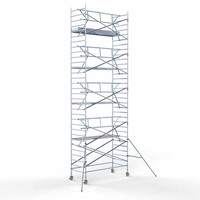 Euroscaffold Rollgerüst komplett 135 x 305 x 10,2m Arbeitshöhe + einfaches Frontgeländer