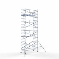 Euroscaffold Rollgerüst komplett 135 x 305 x 9,2m Arbeitshöhe + einfaches Frontgeländer