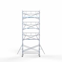 Euroscaffold Rollgerüst komplett 135 x 305 x 9,2m Arbeitshöhe + einfaches Frontgeländer