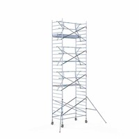 Euroscaffold Rollgerüst komplett 135 x 250 x 9,2m Arbeitshöhe + einfaches Frontgeländer