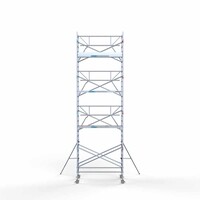 Euroscaffold Rollgerüst komplett 135 x 250 x 9,2m Arbeitshöhe + einfaches Frontgeländer